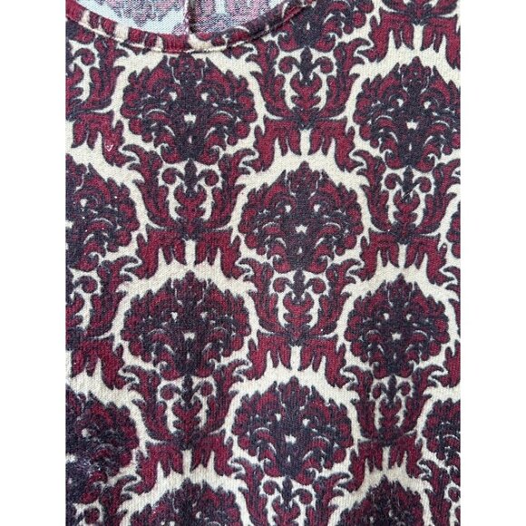 Paisley Vine Women's L Boho Chic Dress Rayon/Polyester/Spandex Floral Long Sleev - Picture 7 of 7